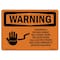 Signmission Safety Sign, OSHA WARNING, 3.5" Height, 5" Width, Hazardous Voltage Will Shock Burn Death, Landscape OS-WS-D-35-L-12635 - alternate 1